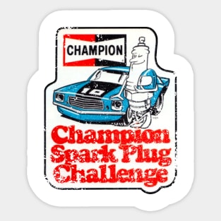 champion spark plug challenge Sticker